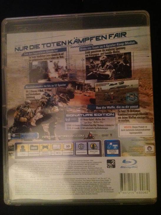 Gh Recon : Future Soldier Signature Edition Move uncut wie neu dt. PS3 Spiel - Sony PlayStation 3 (PS3) video game collectible [Barcode 3307215630082] - Main Image 2