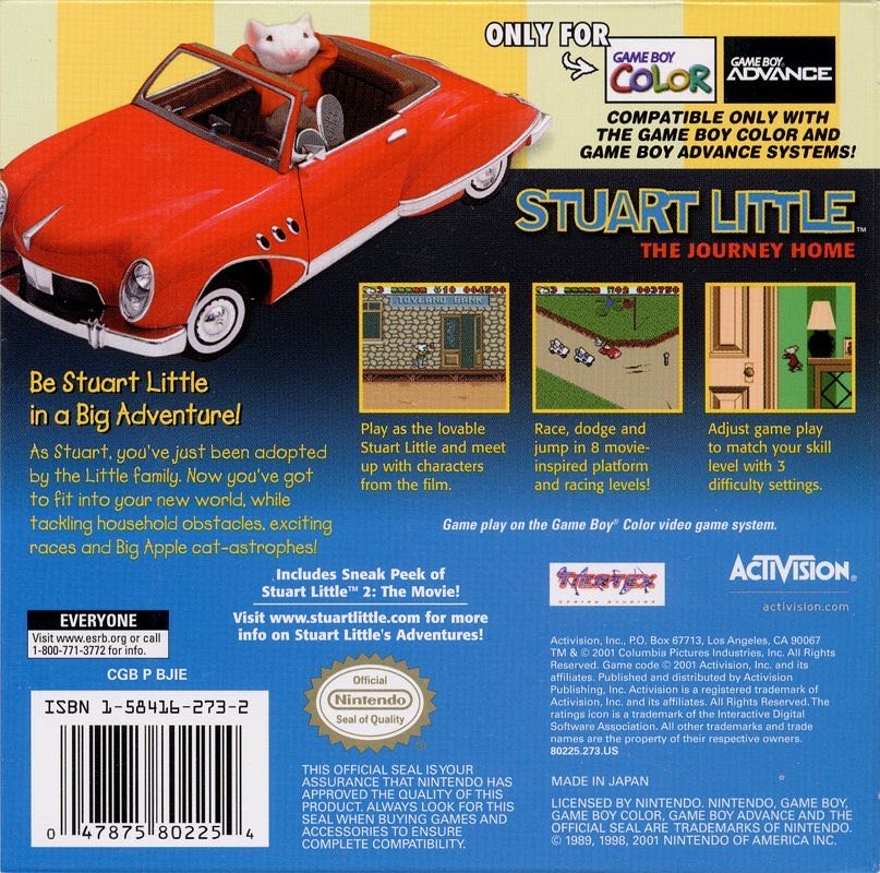 Stuart Little: The Journey Home - Nintendo Game Boy Color (Activision - 1 Players) video game collectible - Main Image 2