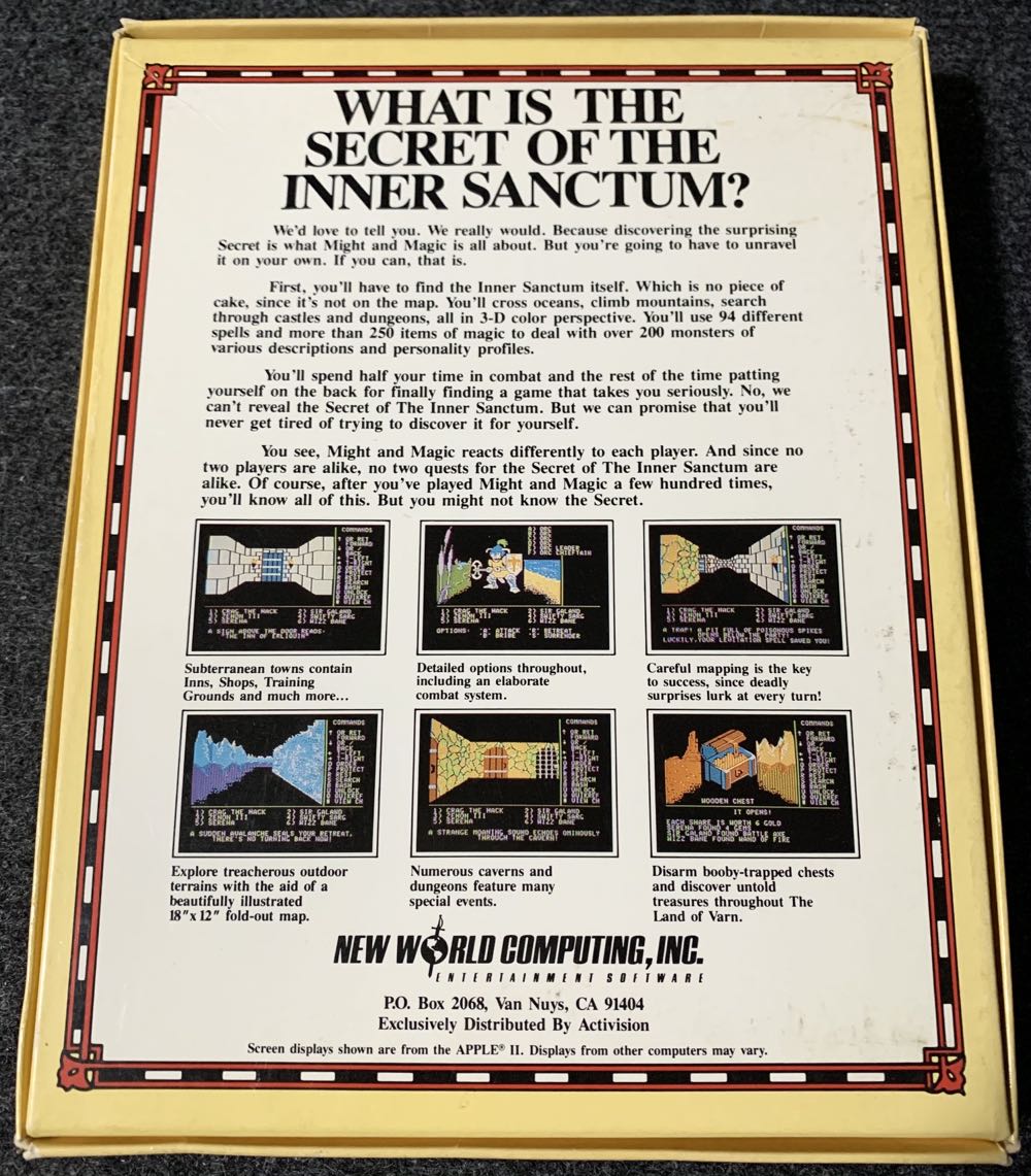 Might And Magic - Commodore 64 (New World Computing) video game collectible - Main Image 3