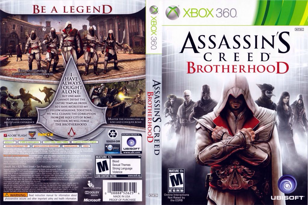Assassin’s Creed II Chapitre 2 Brotherhood - Collector’s Edition - Microsoft Xbox 360 (Boite Et Notice - 8) video game collectible [Barcode 3307219904080] - Main Image 2