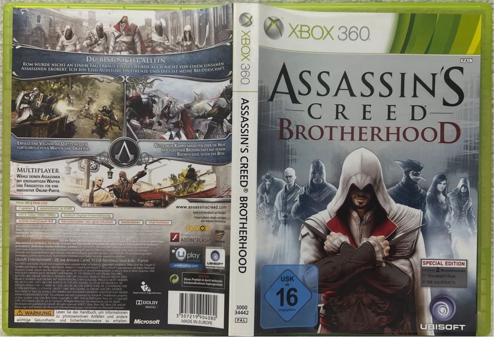 Assassin’s Creed II Chapitre 2 Brotherhood - Collector’s Edition - Microsoft Xbox 360 (Boite Et Notice - 8) video game collectible [Barcode 3307219904080] - Main Image 3