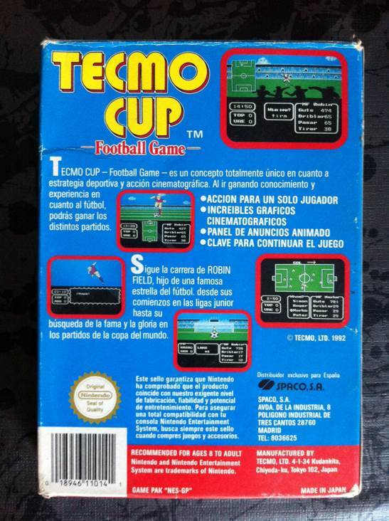 Tecmo Cup Football Game - Sega Genesis (Mega Drive) (Tecmo) video game collectible [Barcode 018946110141] - Main Image 2