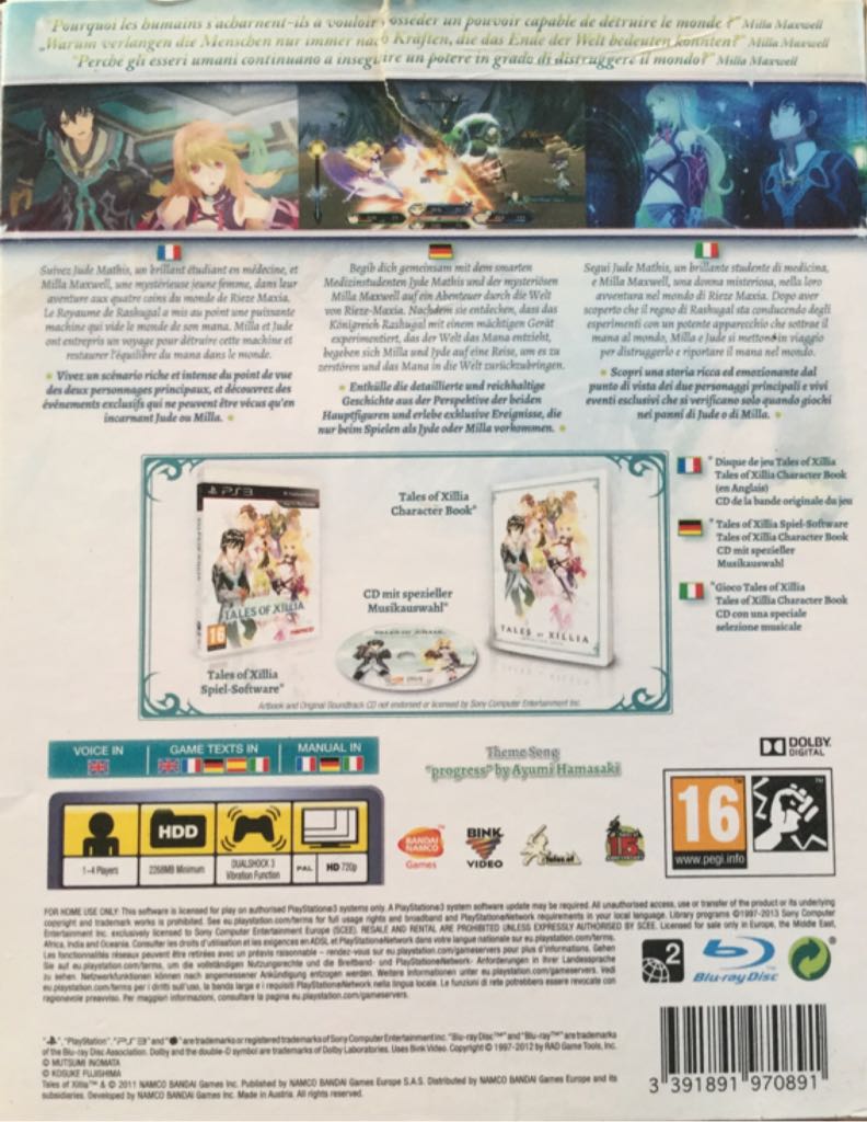 Tales Of Xillia Day One Edition - Sony PlayStation 3 (PS3) video game collectible [Barcode 3391891970891] - Main Image 2