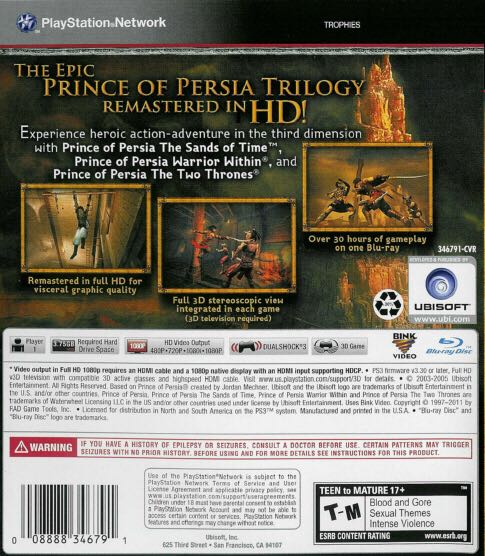 Prince of Persia Trilogy - Sony PlayStation 3 (PS3) (Ubisoft - 1) video game collectible - Main Image 2