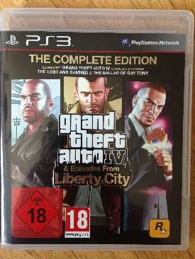 Grand Theft Auto 4: The Complete Edition - Sony PlayStation 3 (PS3) video game collectible [Barcode 2016155401591] - Main Image 1