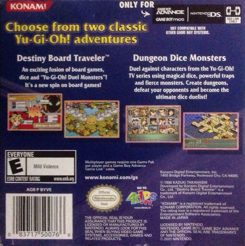 Yu-Gi-Oh! Double Pack 2 - Nintendo Game Boy Advance (GBA) (Konami - 1) video game collectible - Main Image 2