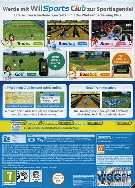 Wii Sports Club - Nintendo Wii U video game collectible [Barcode 9318113991445] - Main Image 2