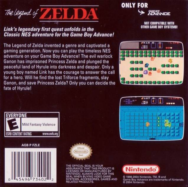Classic NES Series: The Legend Of Zelda - Nintendo Game Boy Advance (GBA) video game collectible - Main Image 2