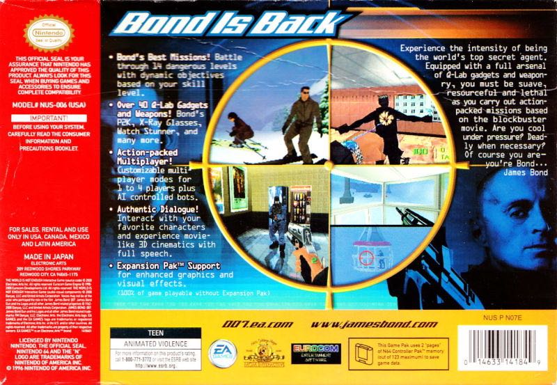 007: The World Is Not Enough - Nintendo 64 (N64) (Nintendo 64) video game collectible [Barcode 5030931024870] - Main Image 2