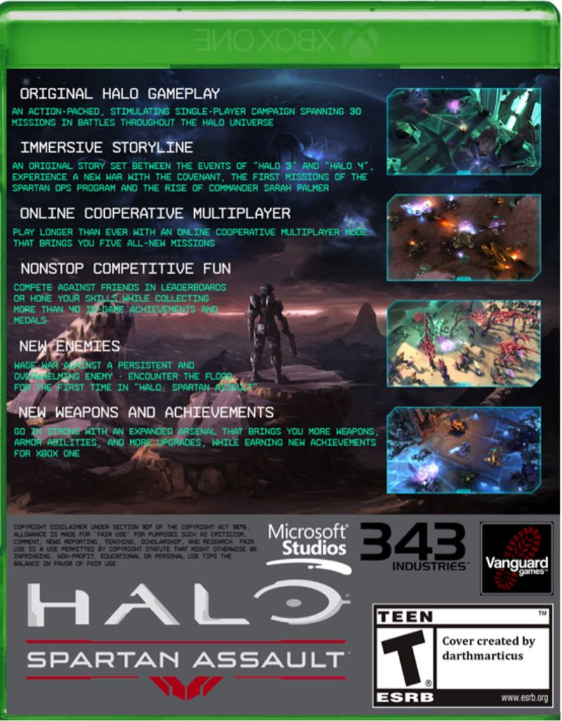 Halo Spartan Assault - Microsoft Xbox One video game collectible - Main Image 2