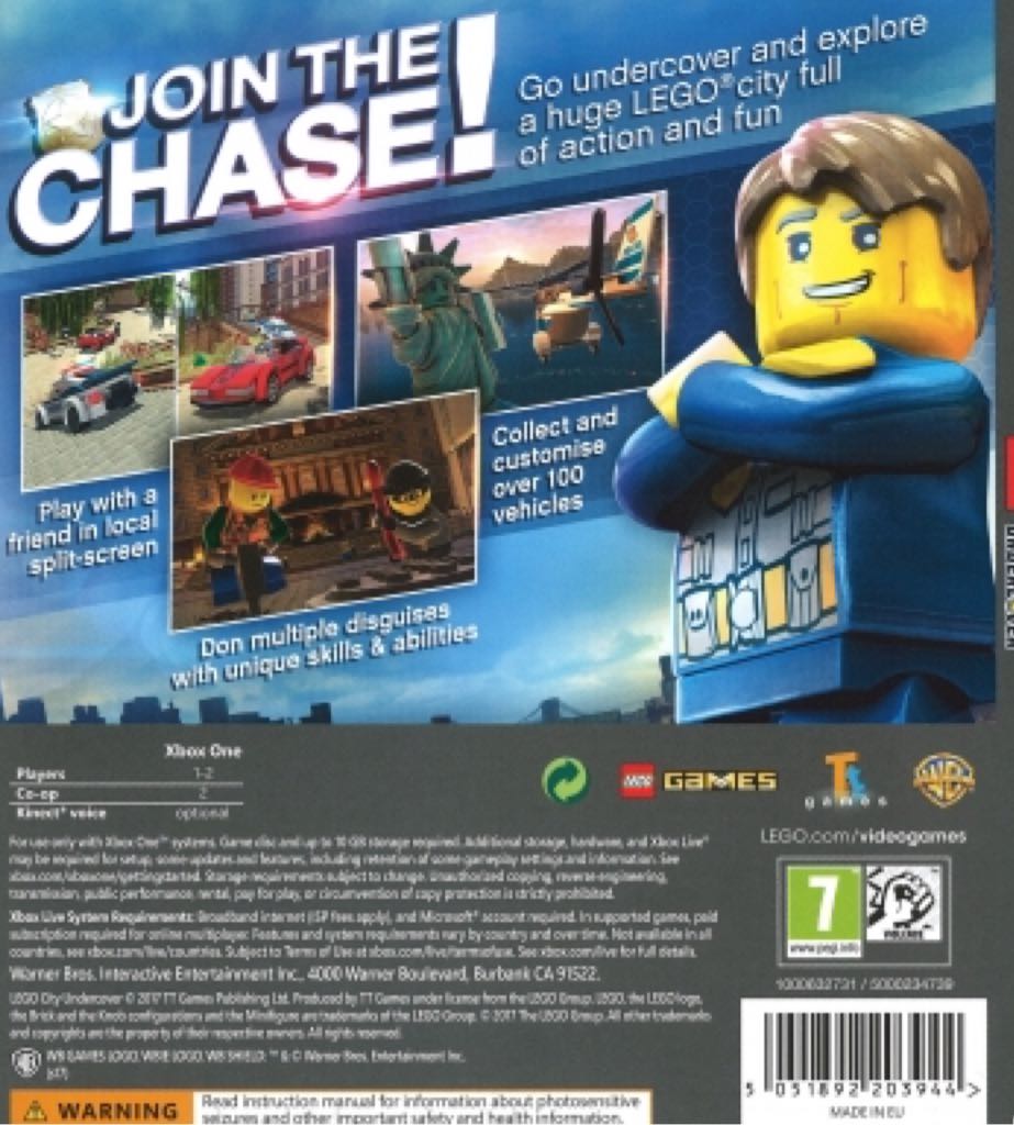 Lego City: Undercover - Microsoft Xbox One (WB Games - 1-2) video game collectible [Barcode 883929580200] - Main Image 2