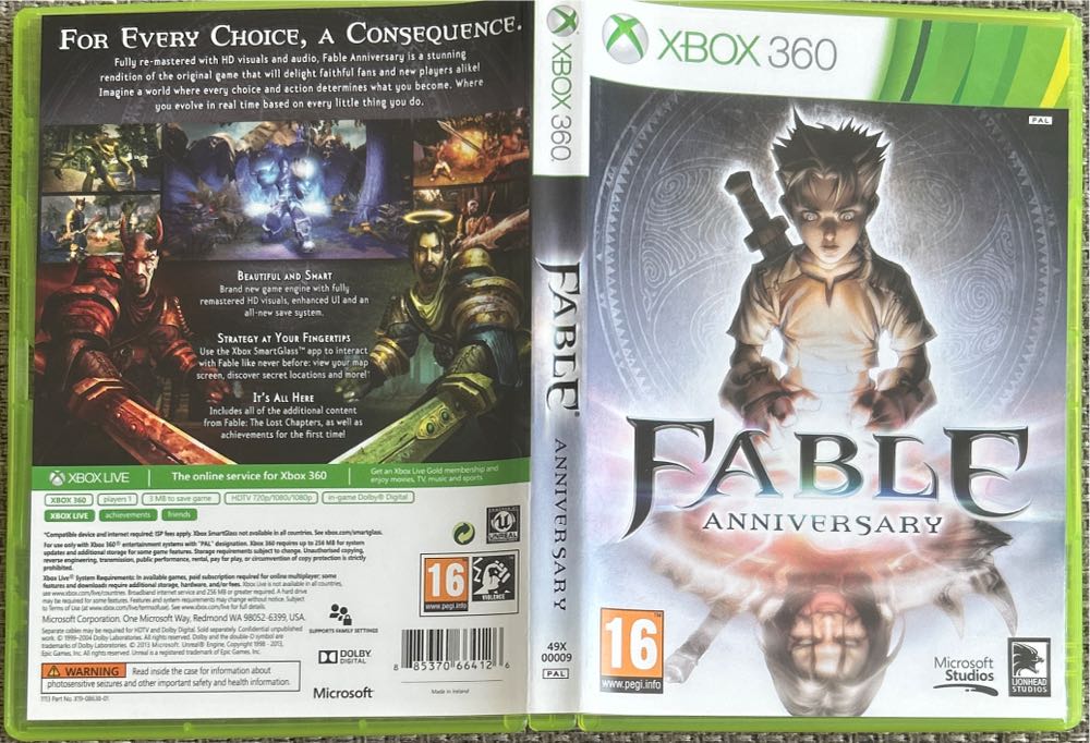 Fable Anniversary - Microsoft Xbox 360 (Microsoft Studios - 1) video game collectible [Barcode 885370664126] - Main Image 3