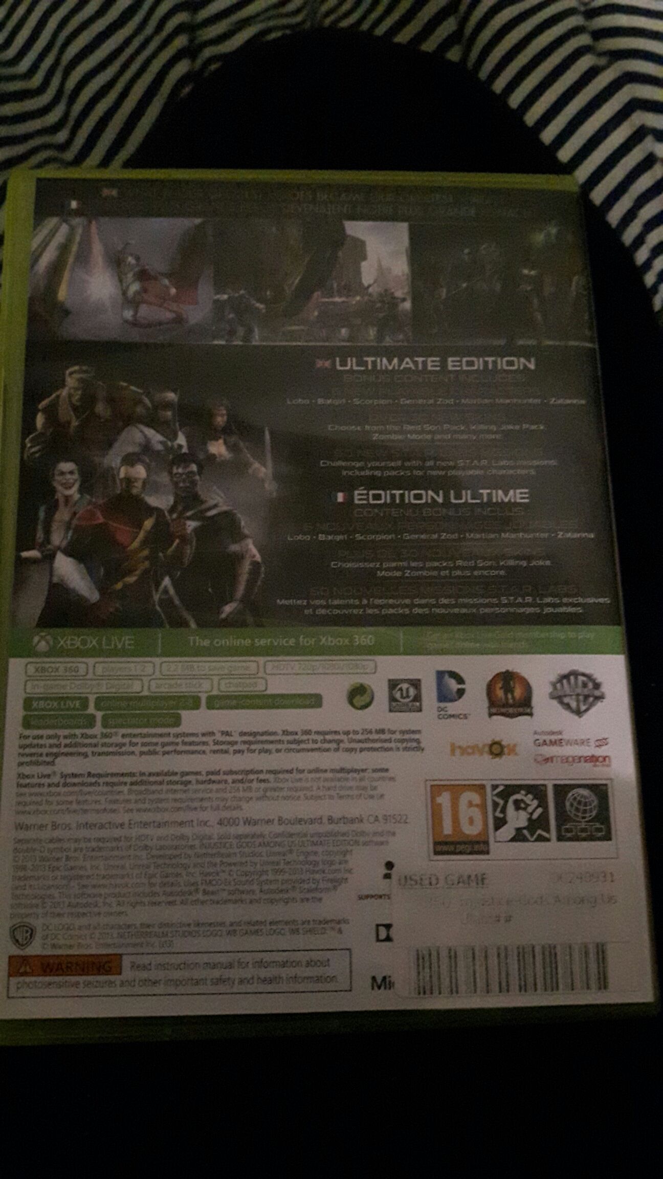 Injustice Gods Among Us Ultimate Edition - Microsoft Xbox 360 (Dc Comics - 1-2) video game collectible [Barcode 5051888161999] - Main Image 2
