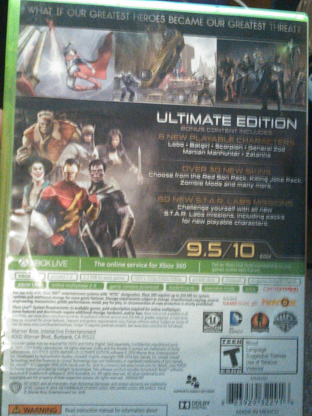 Injustice Gods Among Us Ultimate Edition - Microsoft Xbox 360 (NetherRealm Studios - 1-2) video game collectible - Main Image 2