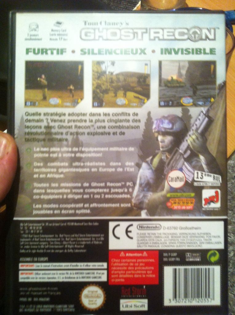 Tom Clancy’s : Ghost Recon - Nintendo GameCube video game collectible [Barcode 3307210120557] - Main Image 2