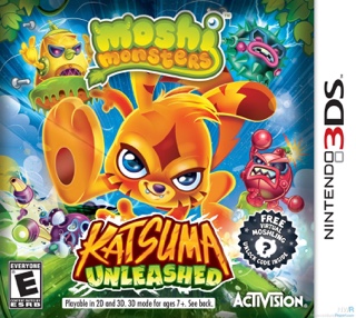 Moshi Monsters: Katsuma Unleashed - Nintendo 3DS (Activision - 1) video game collectible [Barcode 047875768062] - Main Image 1