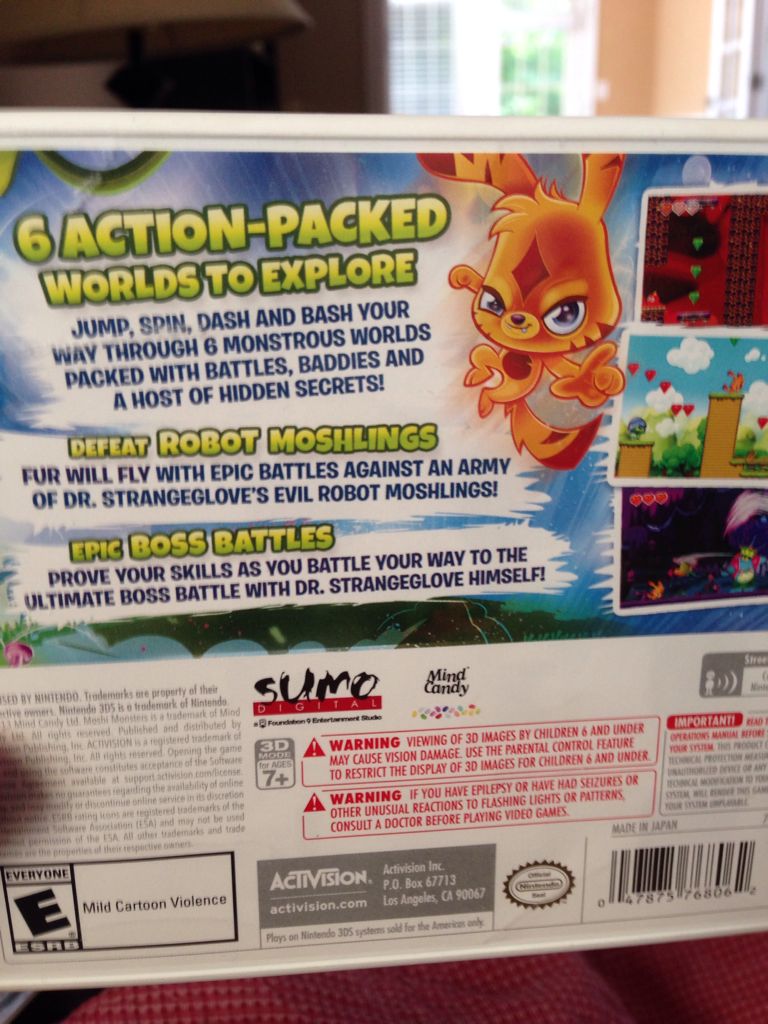 Moshi Monsters: Katsuma Unleashed - Nintendo 3DS (Activision - 1) video game collectible [Barcode 047875768062] - Main Image 2