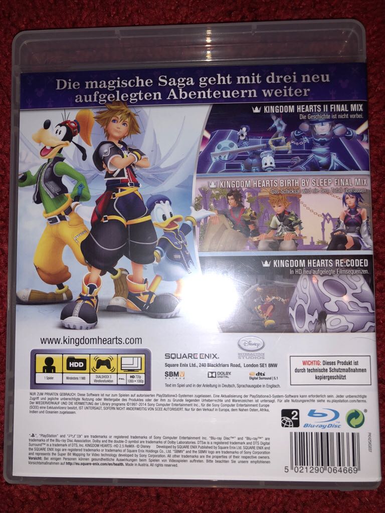 Kingdom Hearts: 2.5 HD Remix - Sony PlayStation 3 (PS3) (1) video game collectible [Barcode 5021290064669] - Main Image 2
