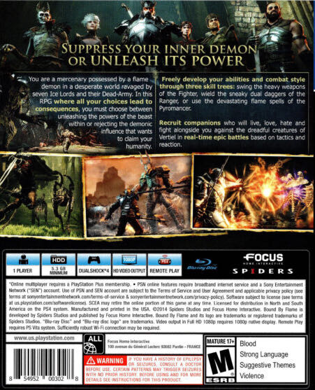 Bound By Flame - Sony PlayStation 4 (PS4) (Focus Entertainment - 1) video game collectible - Main Image 2