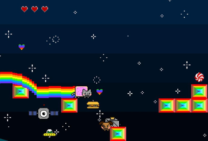 Nyan Cat Adventure - Microsoft Xbox 360 video game collectible - Main Image 2