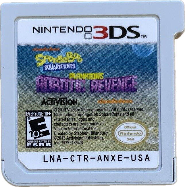 SpongeBob SquarePants: Plankton’s Robotic Revenge - Nintendo 3DS (Activision - 1) video game collectible [Barcode 047875767522] - Main Image 3