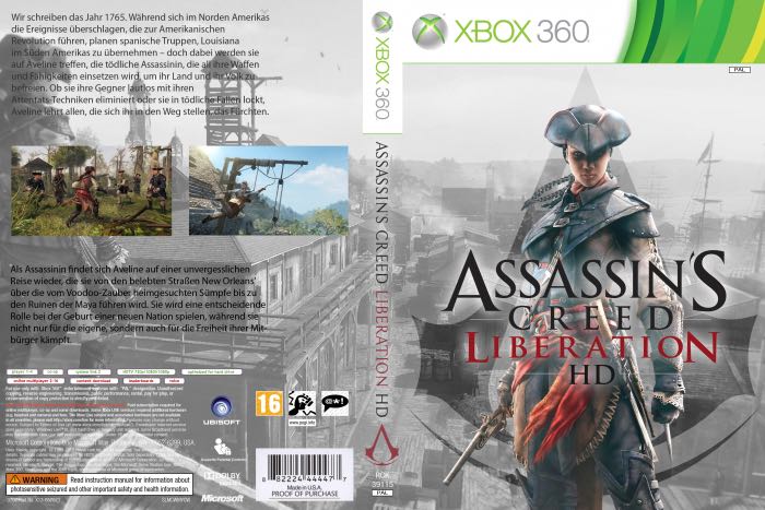 Assassin’s Creed: Liberation HD - Microsoft Xbox 360 (Ubisoft, Inc. - 1) video game collectible [Barcode 7895233129405] - Main Image 2