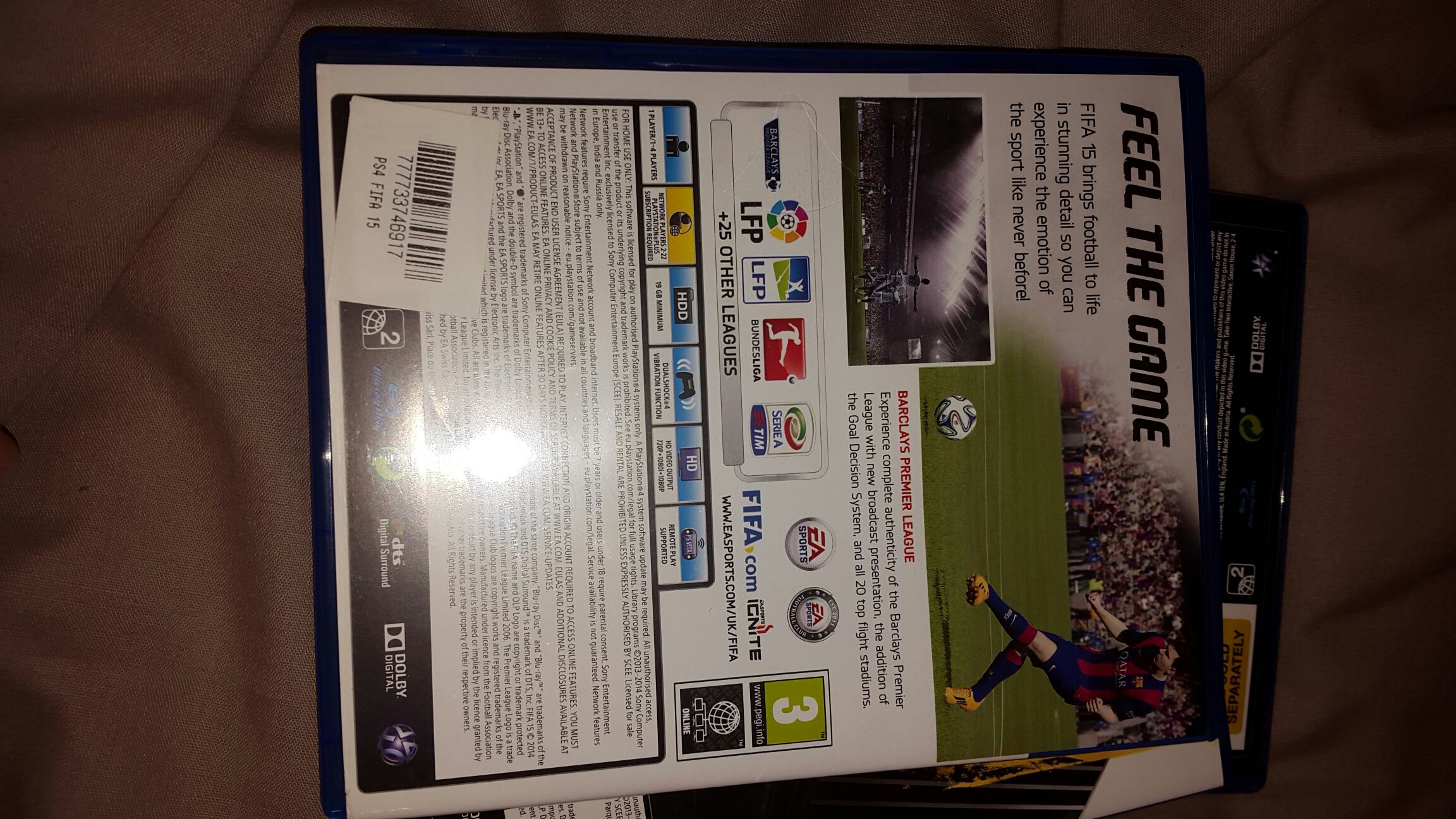 Fifa 15 - Sony PlayStation 4 (PS4) (Bugbear Entertainment) video game collectible [Barcode 777733746917] - Main Image 2