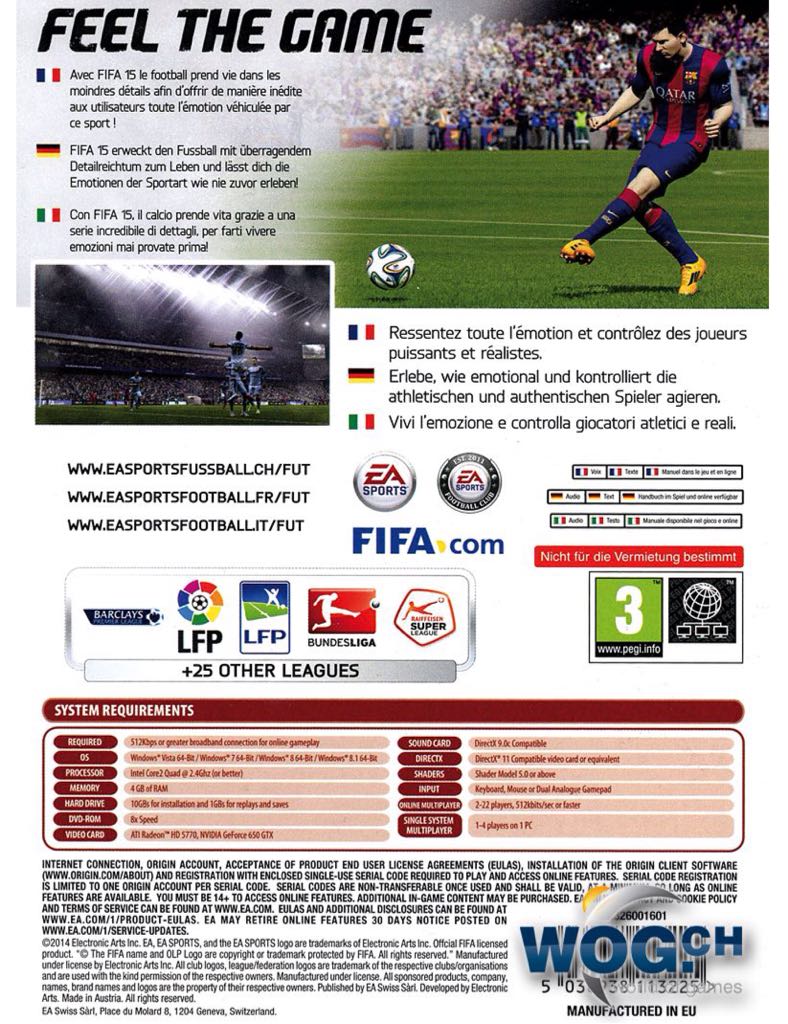 Fifa 15 - Microsoft Xbox 360 (Ea Sports) video game collectible - Main Image 2
