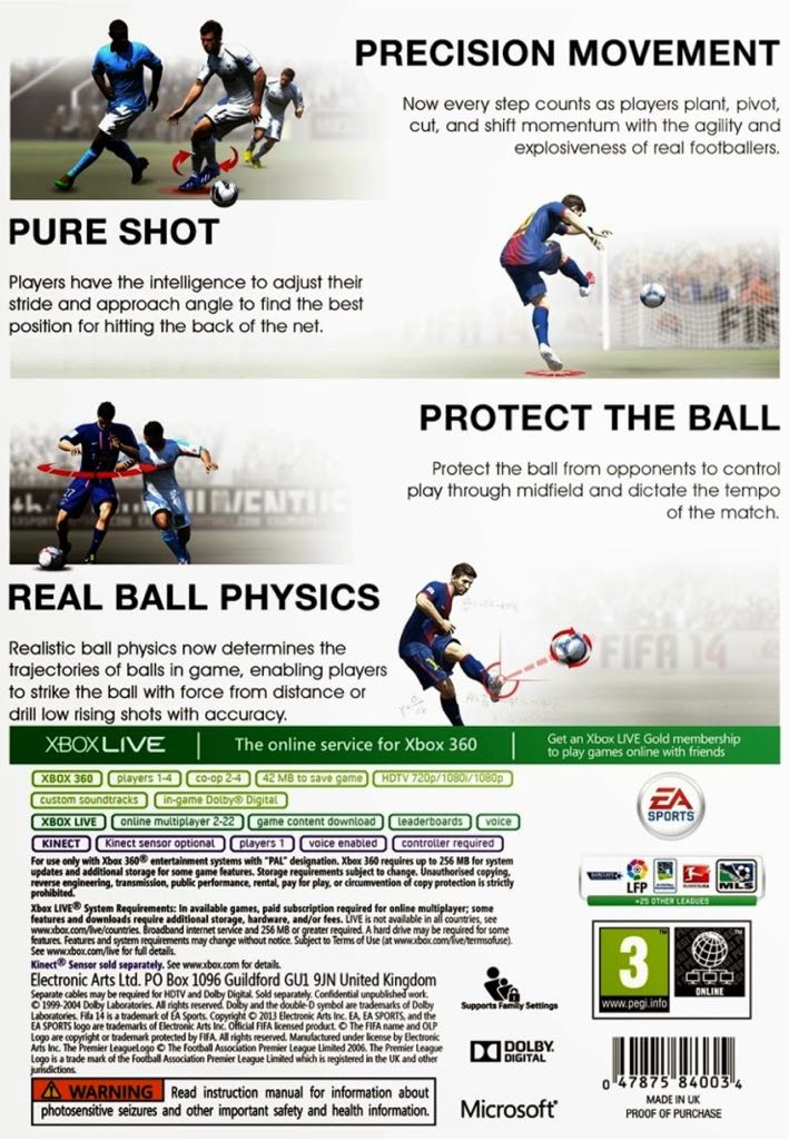 Fifa 15 - Microsoft Xbox 360 ((EA) Electronic Arts - 1-4) video game collectible - Main Image 2