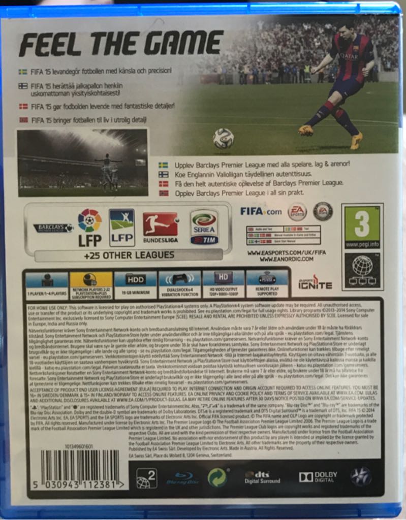 Fifa 15 - Sony PlayStation 4 (PS4) (Ea Sports) video game collectible - Main Image 2