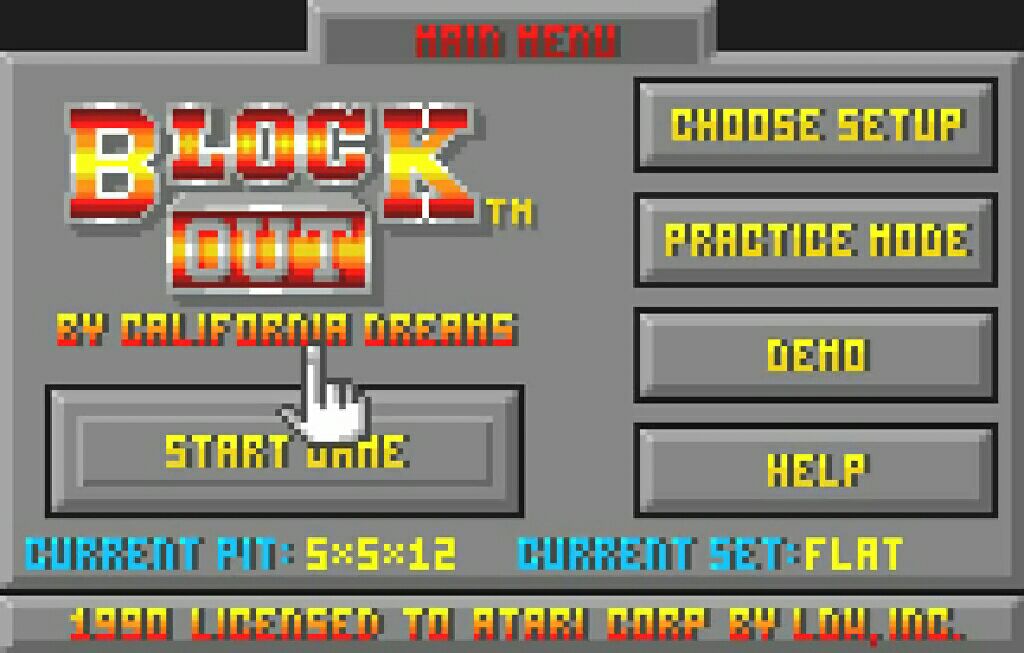 Block Out - Atari Lynx (Atari Corp.) video game collectible - Main Image 2