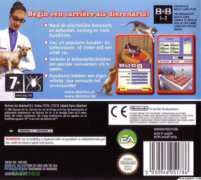 The Sims 2: Apartment Pets - Nintendo DS (EA Games / Electronic Arts - 1) video game collectible [Barcode 5030941066617] - Main Image 2