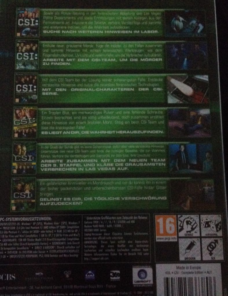 CSI - PC video game collectible [Barcode 3307215663806] - Main Image 2