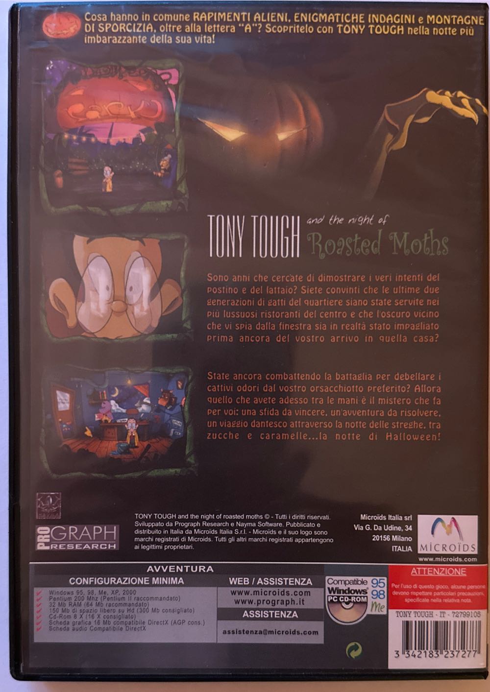 Tony Tough And The Night Of The Roasted Moths - Valve Steam video game collectible [Barcode 3342183237277] - Main Image 2