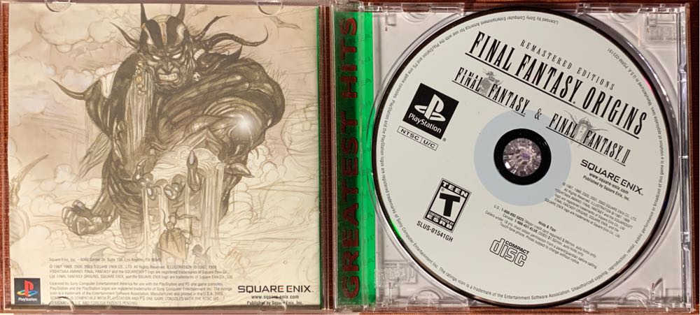Final Fantasy Origins - Sony PlayStation (Square Enix - 1) video game collectible [Barcode 662248903019] - Main Image 3