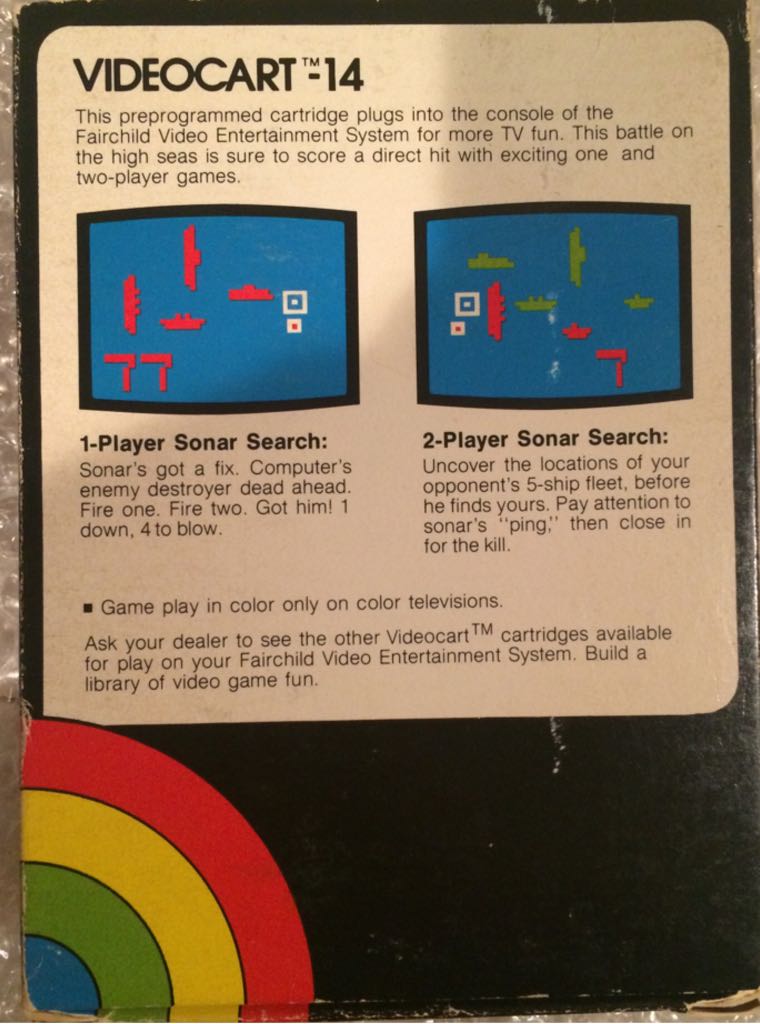 Videocart 14 - Channel-F (Fairchild) video game collectible - Main Image 2