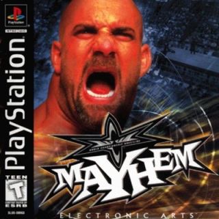 WCW Mayhem - Sony PlayStation (EA Games - 4) video game collectible [Barcode 014633140095] - Main Image 1