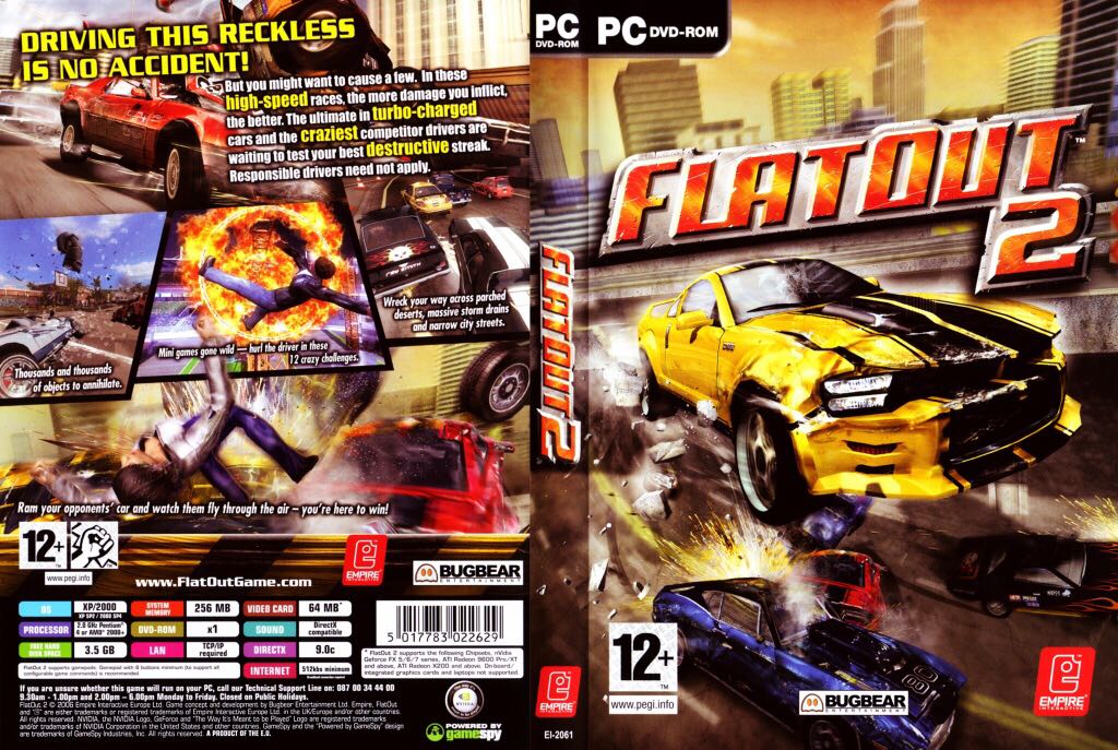 Flat Out 2 - Valve Steam video game collectible [Barcode 4012160344838] - Main Image 2