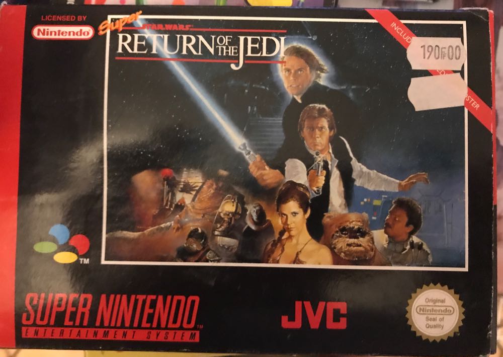 Super Star Wars - Return of the Jedi - Nintendo Super Nintendo Entertainment System (SNES) (JVC - 1) video game collectible [Barcode 009119940405] - Main Image 3