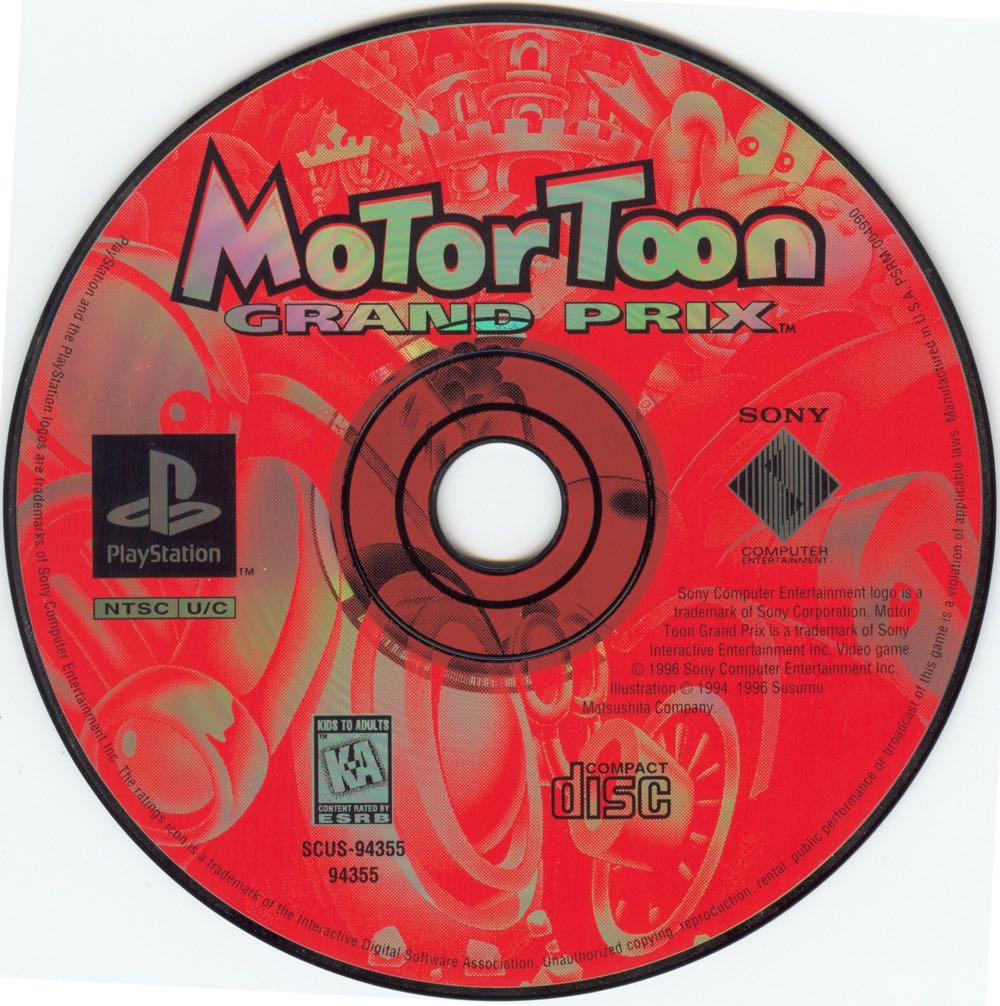 Motortoon Grand Prix - Sony PlayStation (Sony Computer Entertainment - 2) video game collectible - Main Image 3