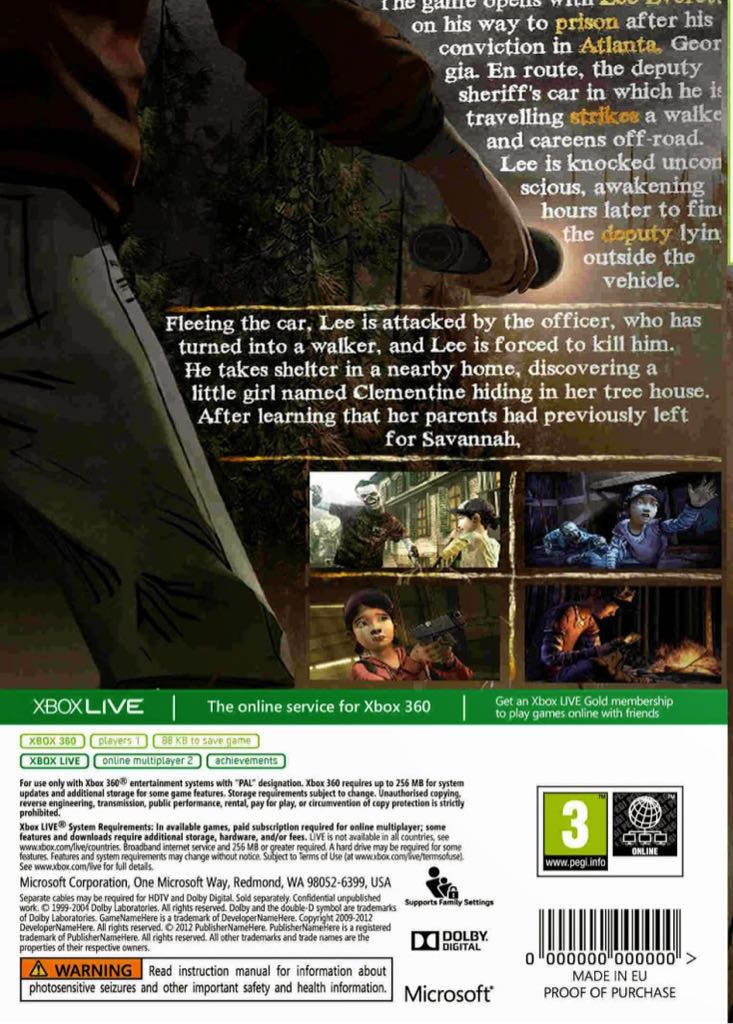 The Walking Dead: Season 2 - Microsoft Xbox 360 (1) video game collectible [Barcode 5060146461559] - Main Image 2