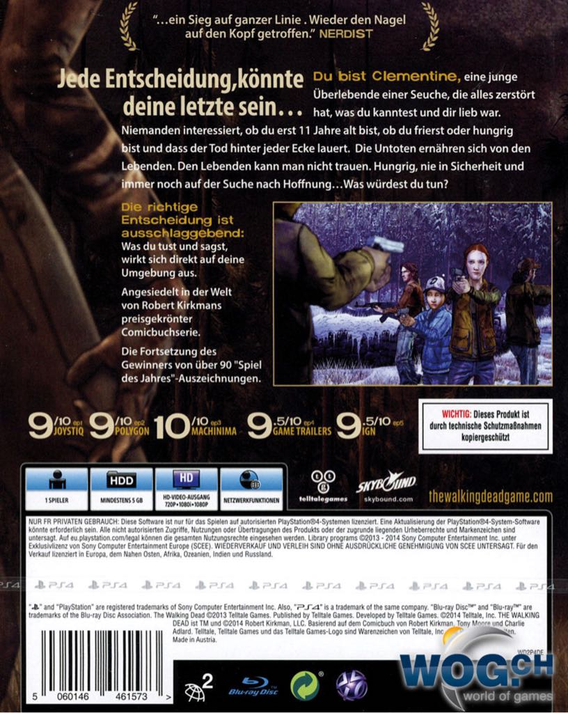 The Walking Dead 2: Season Two - Sony PlayStation Vita (PS Vita) (Telltale Games - 1) video game collectible [Barcode 711719051435] - Main Image 2