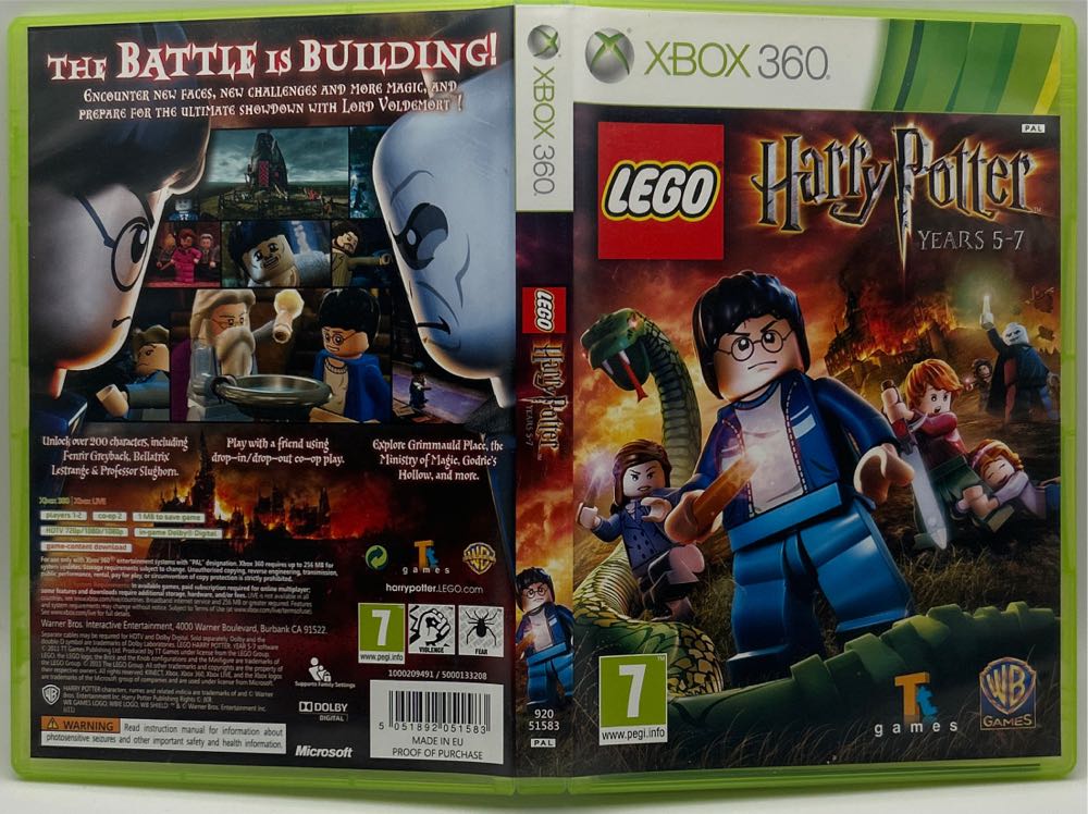 LEGO Harry Potter: Years 5-7 - Microsoft Xbox 360 (WB Games - 2) video game collectible [Barcode 5051892051583] - Main Image 3