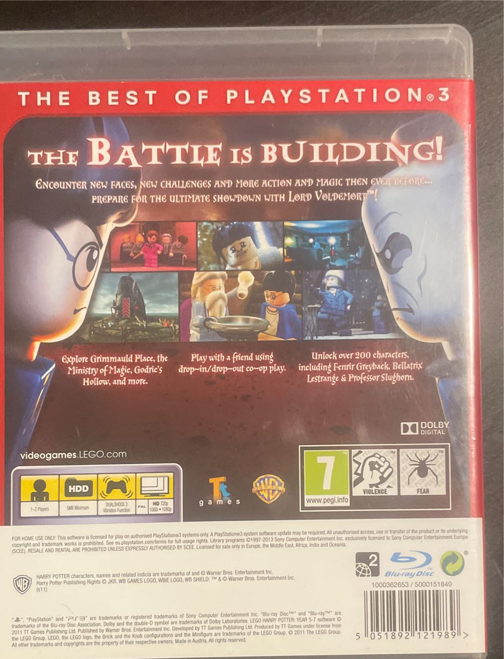 Lego Harry Potter: Years 5-7 - Sony PlayStation 3 (PS3) (1-2) video game collectible [Barcode 5051892121989] - Main Image 2
