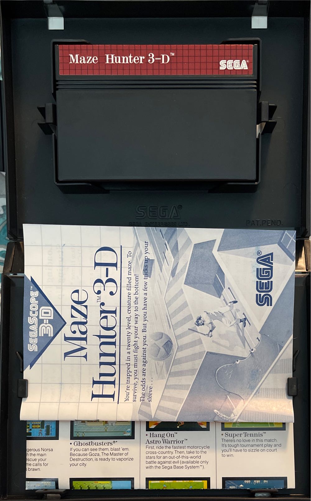 Maze Hunter 3-D - Sega Master System (Sega - 1) video game collectible [Barcode 010086080032] - Main Image 3