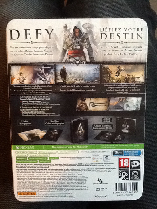 XBOX360 Assassin’s Creed 4 Black Flag (Skull Edition) - Microsoft Xbox 360 (1) video game collectible [Barcode 3307215706145] - Main Image 2