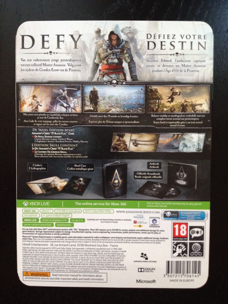 Assassin’S Creed 4 Black Flag (Skull Edition) - Microsoft Xbox 360 (Ubisoft - 1) video game collectible - Main Image 2