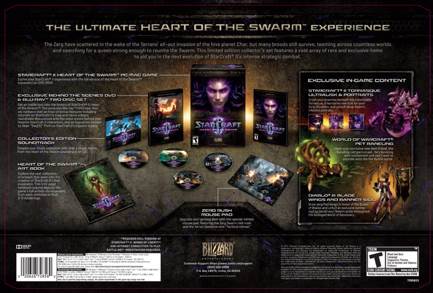 Starcraft 2: Heart Of The Swarm Collector’s Edition - PC (Blizzard Entertainment - 1-8) video game collectible [Barcode 020626728560] - Main Image 2