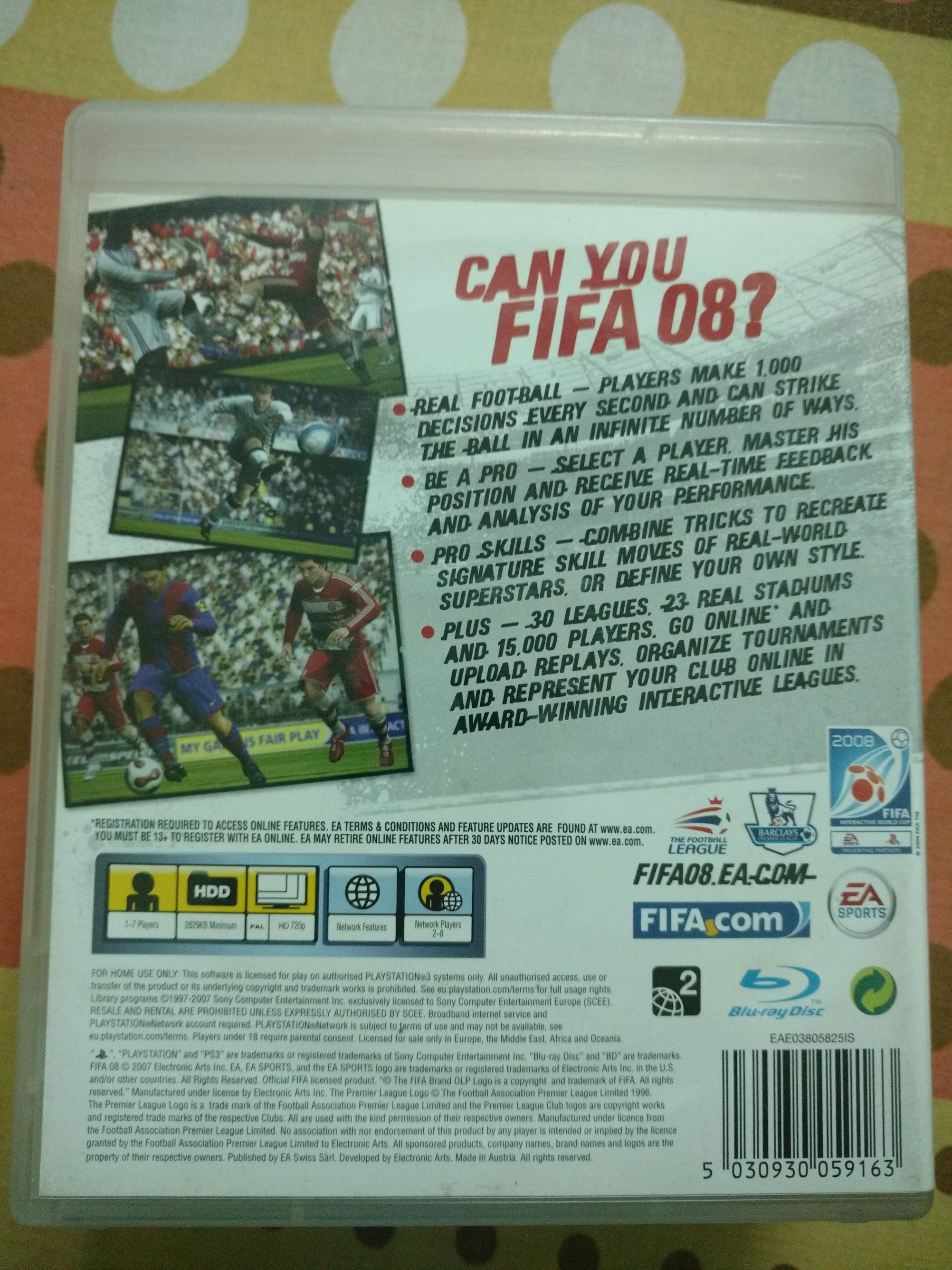 Fifa 08 - Sony PlayStation 3 (PS3) video game collectible [Barcode 04890591] - Main Image 2