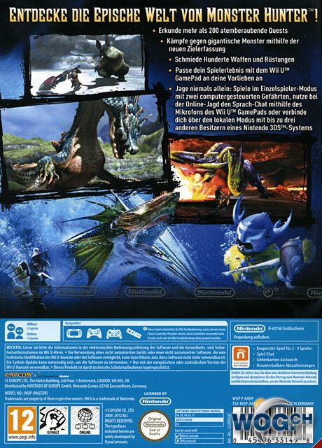 Monster Hunter 3 Ultimate - Nintendo Wii U (Capcom - 1-4) video game collectible [Barcode 013388914005] - Main Image 2